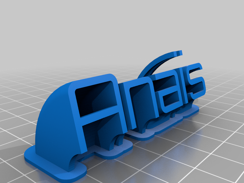 Free STL file prenom Anaïs・Template to download and 3D print・Cults