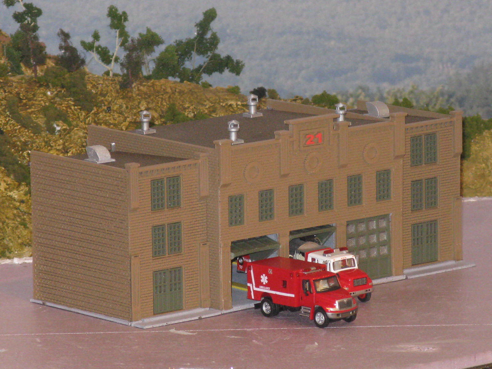 Télécharger fichier STL gratuit Caserne de pompiers à l'échelle HO ...