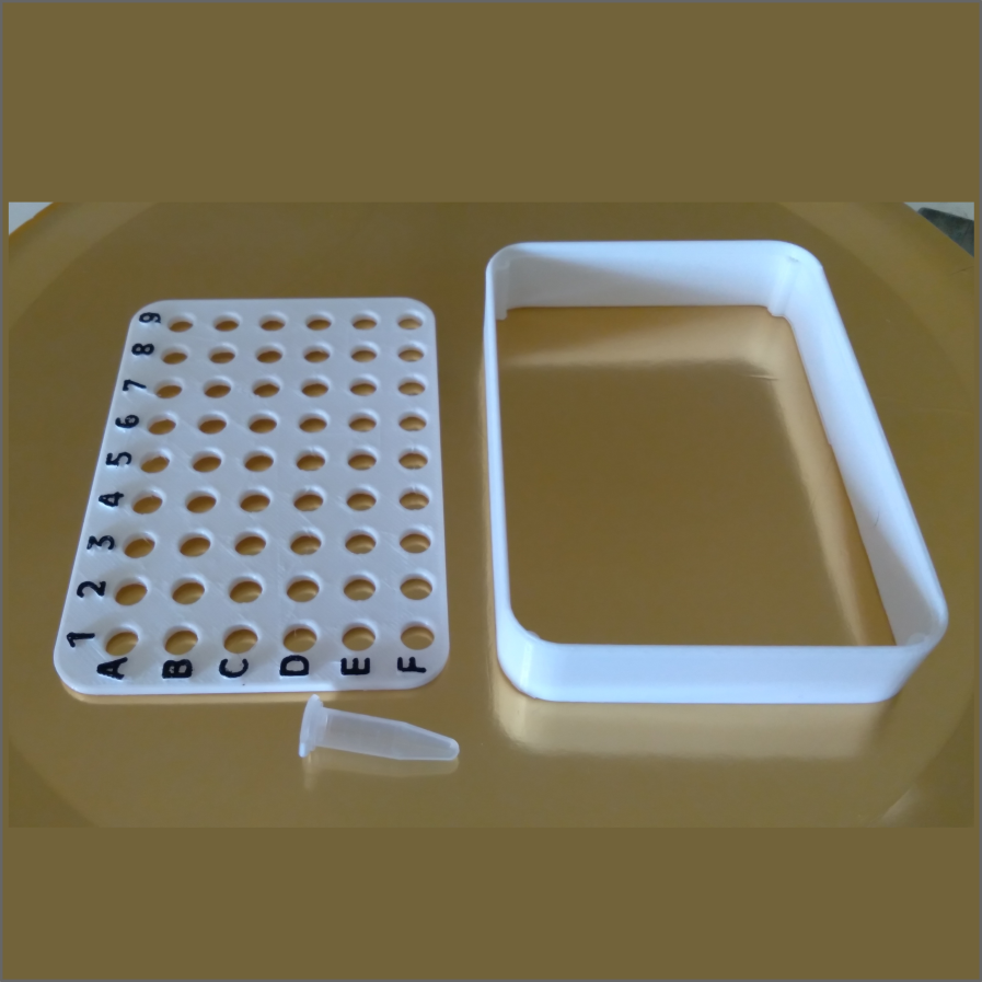 STL file Rack for 54 pcr 0,6ml 👽・3D printing model to download・Cults