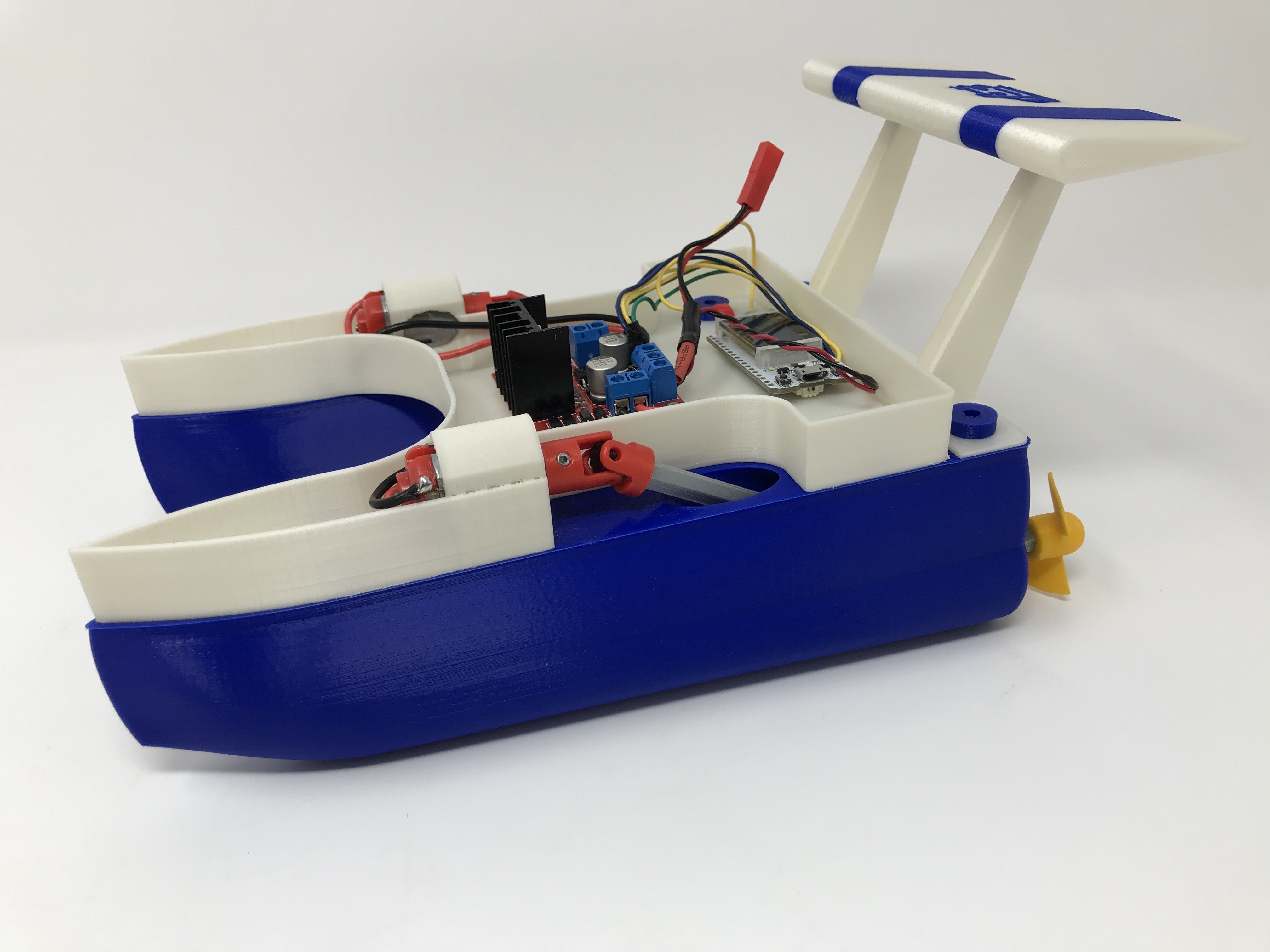 Download free STL file WiFi Propeller Boat II • 3D printable design ・ Cults