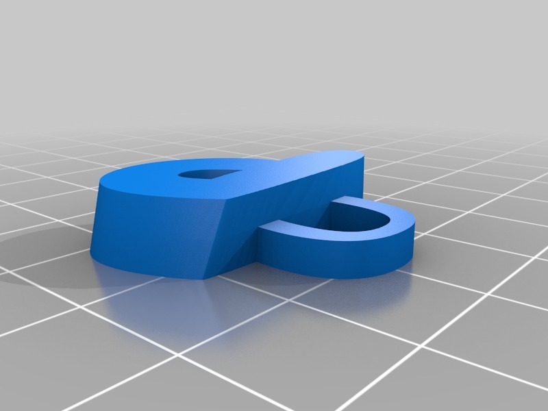 Free 3D file llavero P・3D printing idea to download・Cults