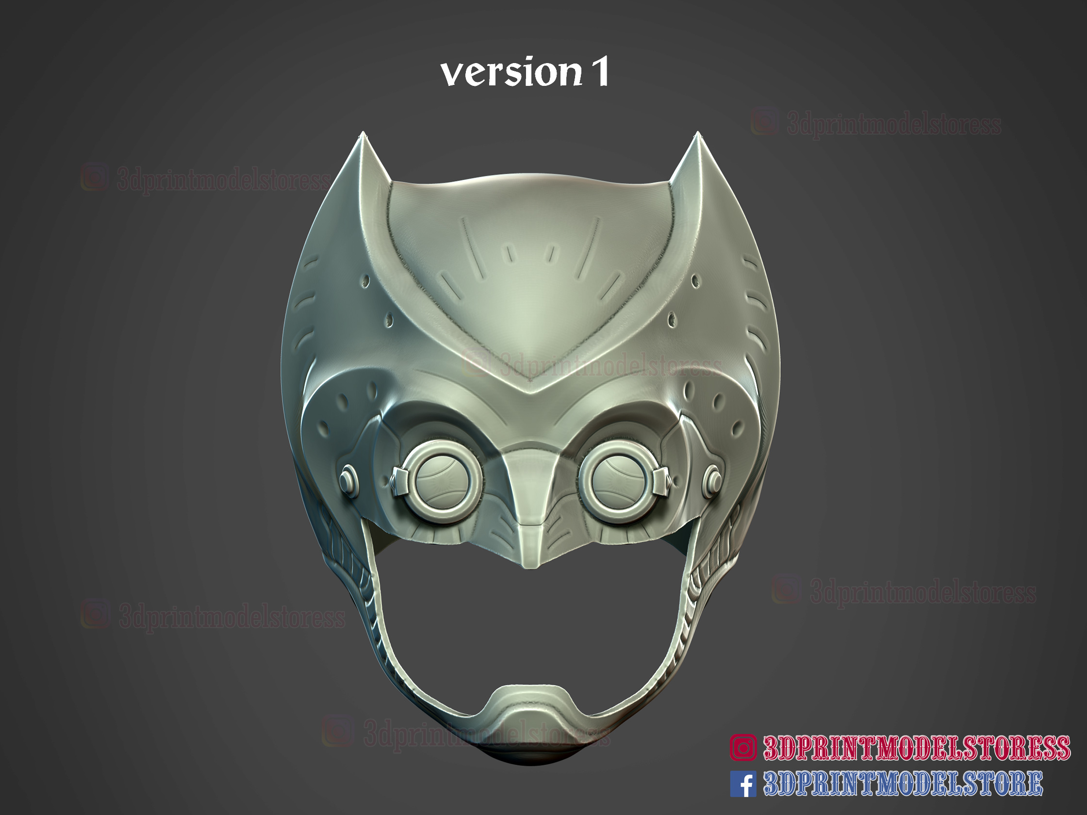 3D file Owlman Cosplay Helmet DC Comics Gotham Knights 🪖・3D printer