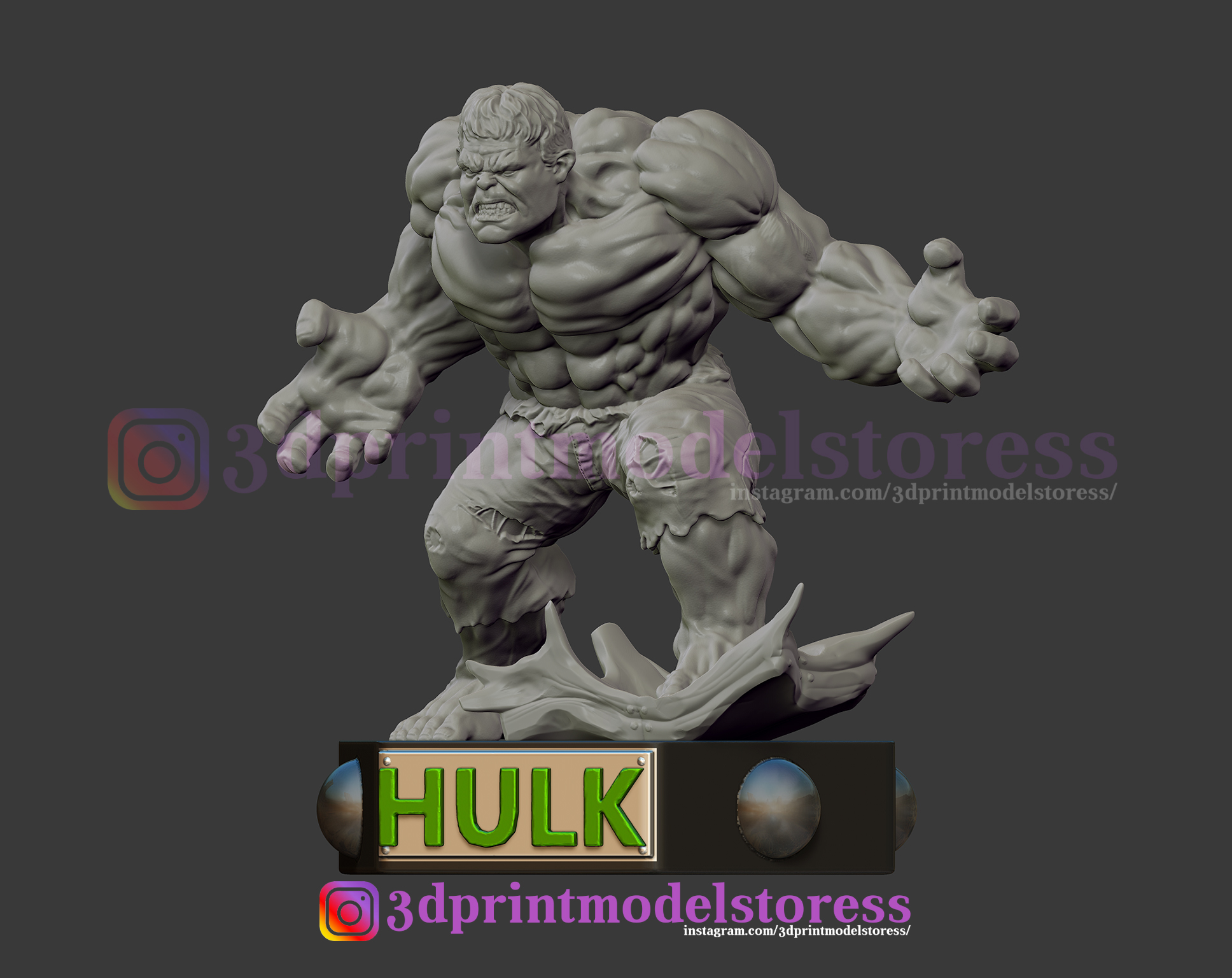 Hulk Sculpture