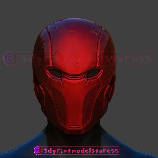 Download 3D printing templates Red Hood Helmet Red Hood