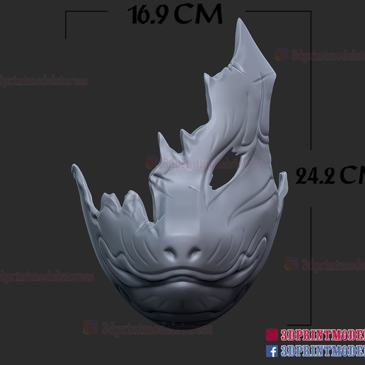 Download STL file Ghost of Tsushima Tomoe Mask • 3D printable design