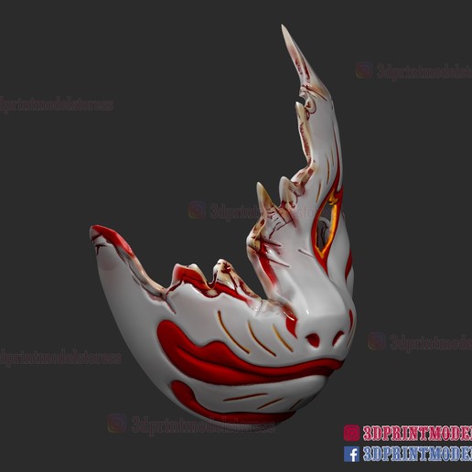 Download STL file Ghost of Tsushima Tomoe Mask • 3D printable design