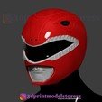 Download 3D print files Red Ranger Mighty Morphin Power Ranger Helmet ...