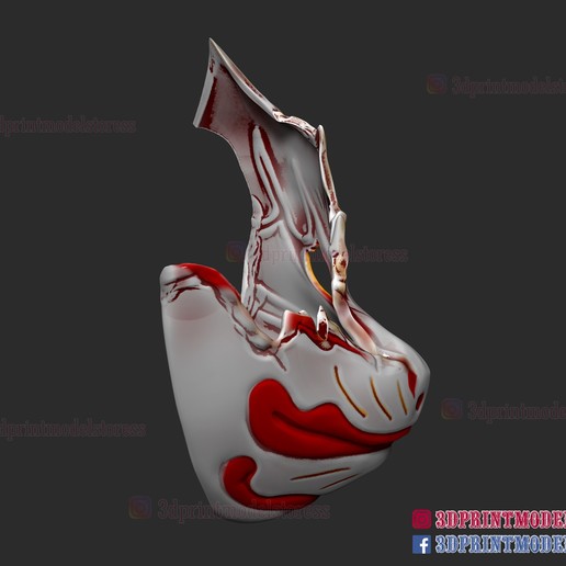 Download STL file Ghost of Tsushima Tomoe Mask • 3D printable design