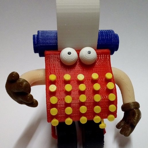 Download 3D printer designs Typewriter Guy from Sesame St ・ Cults