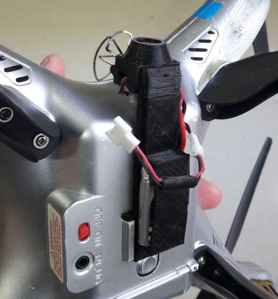 Tx02 Archivo 3D gratis Adaptador Eachine TX02 para Syma X8 🚁・Plan de la ...