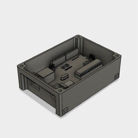 Download STL file 3D Print Case for Arduino Uno with LCD Shield and ...