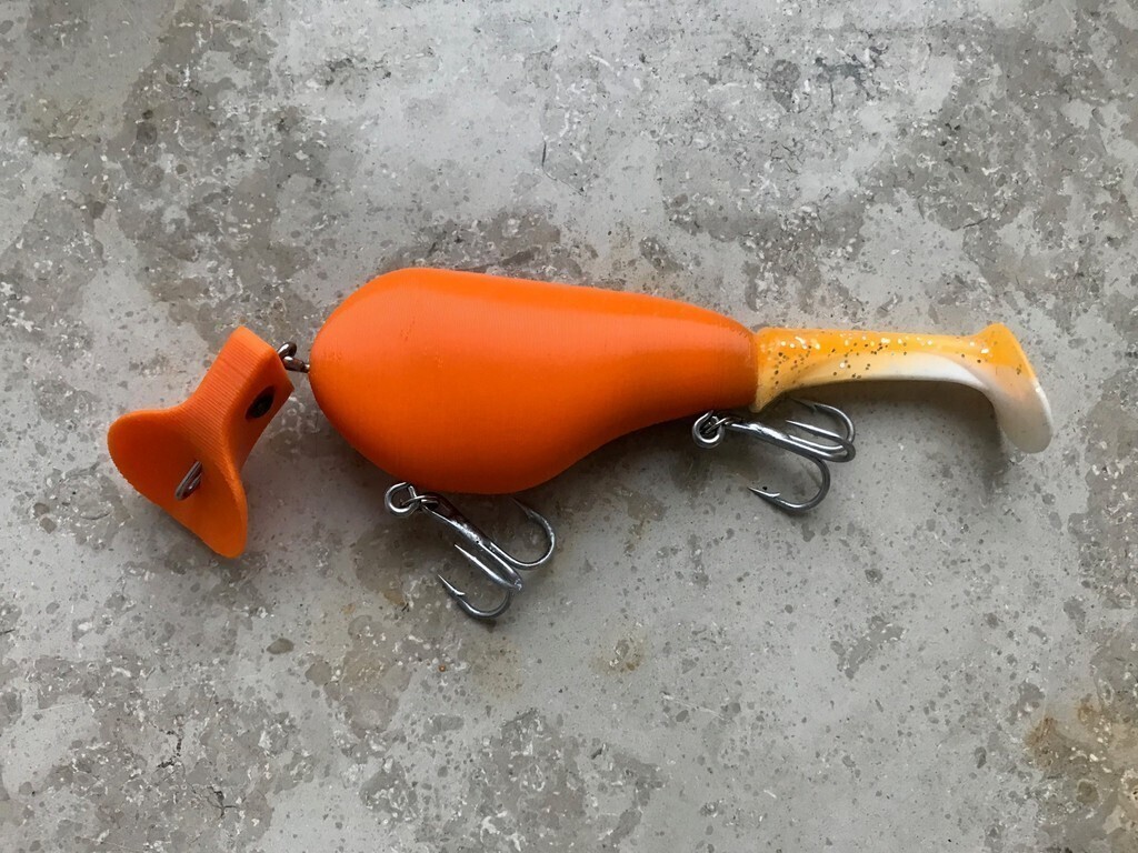 Free STL file Headbanger style Fishing Lure・3D printable object to