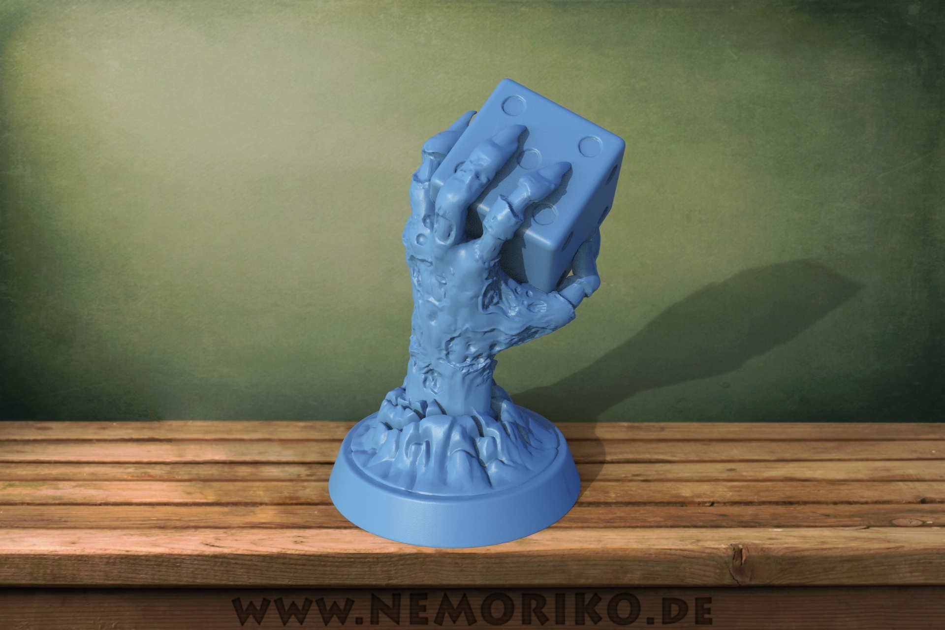 OBJ file Nemoriko`s Tabletop Zombie Dice Hand 🎲・3D printing design to