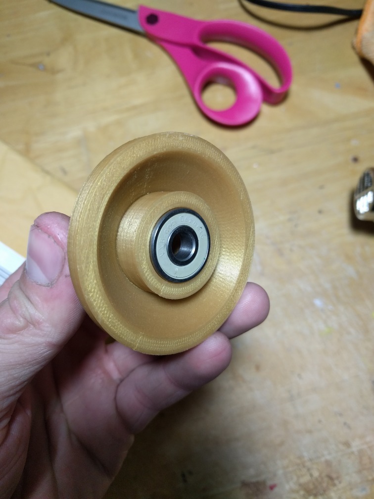 Free 3D file Stepper Style Spool Holders(skateboard bearings)・3D print