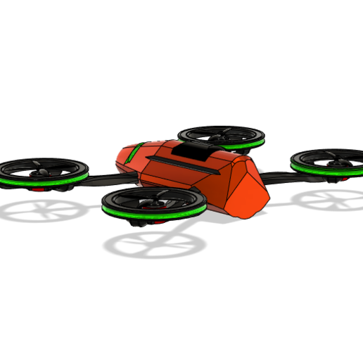 Download STL file Drone, Quadcopter Model • 3D printing object ・ Cults