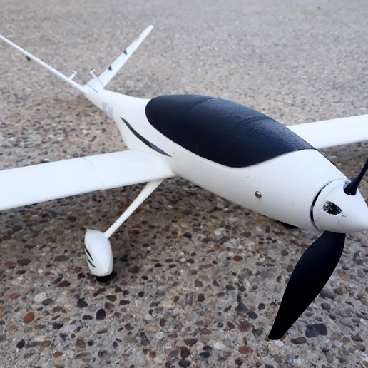 Radio controlled airplane - Model V - Test part