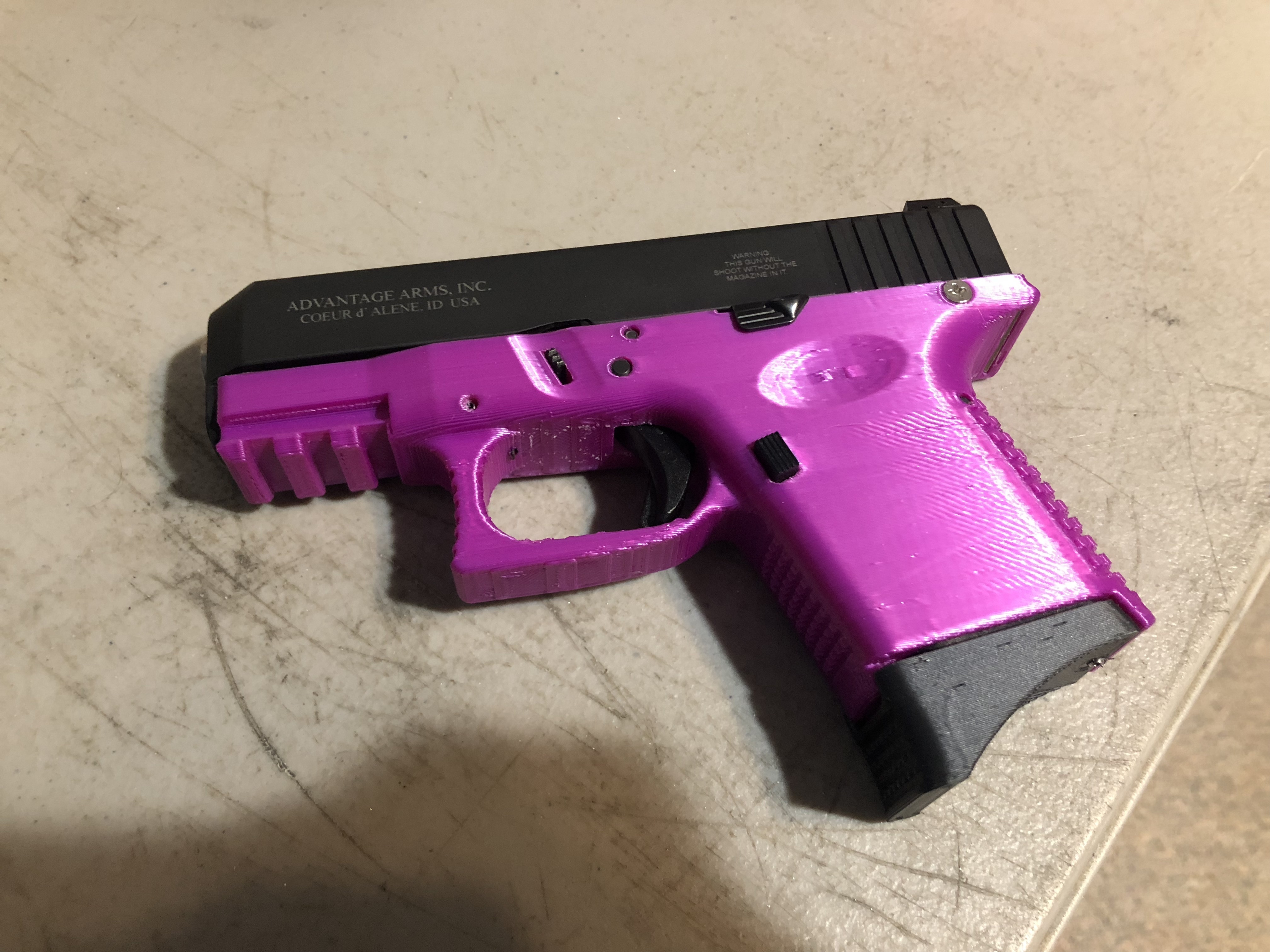 Download free STL file Glock 26 g26 • 3D printer template ...