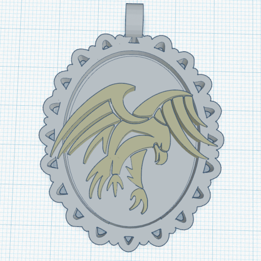 Télécharger fichier STL gratuit Camee Aigle 3 • Modèle pour impression