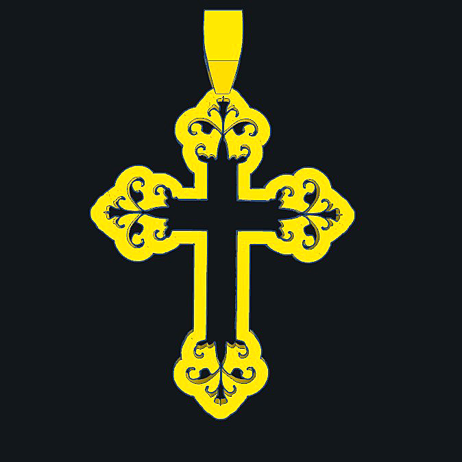 Free STL file Orthodox Cross・3D printing idea to download・Cults