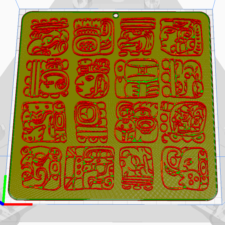 Free STL file Mayan Glyphs・3D printable model to download・Cults