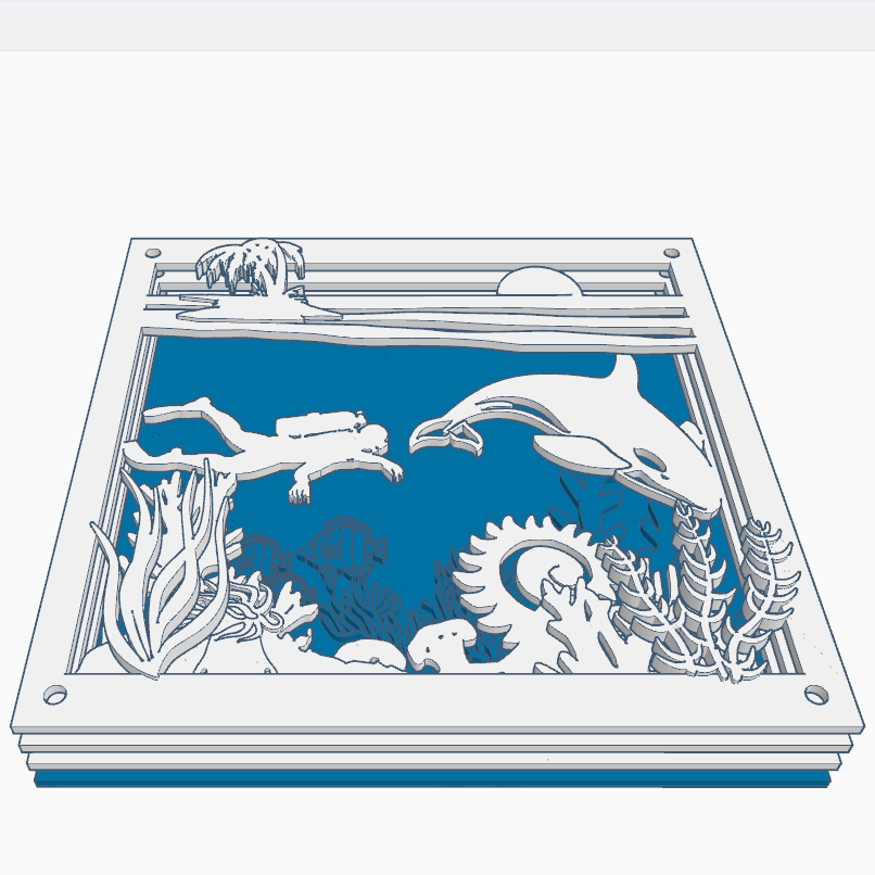 Free STL file Ocean 3D 🌊・3D printer design to download・Cults
