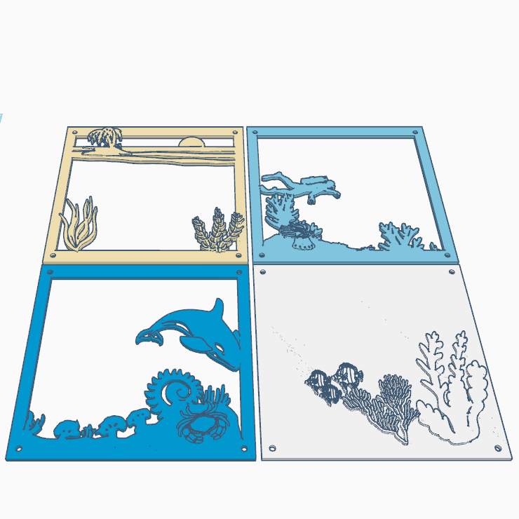 Free STL file Ocean 3D 🌊・3D printer design to download・Cults