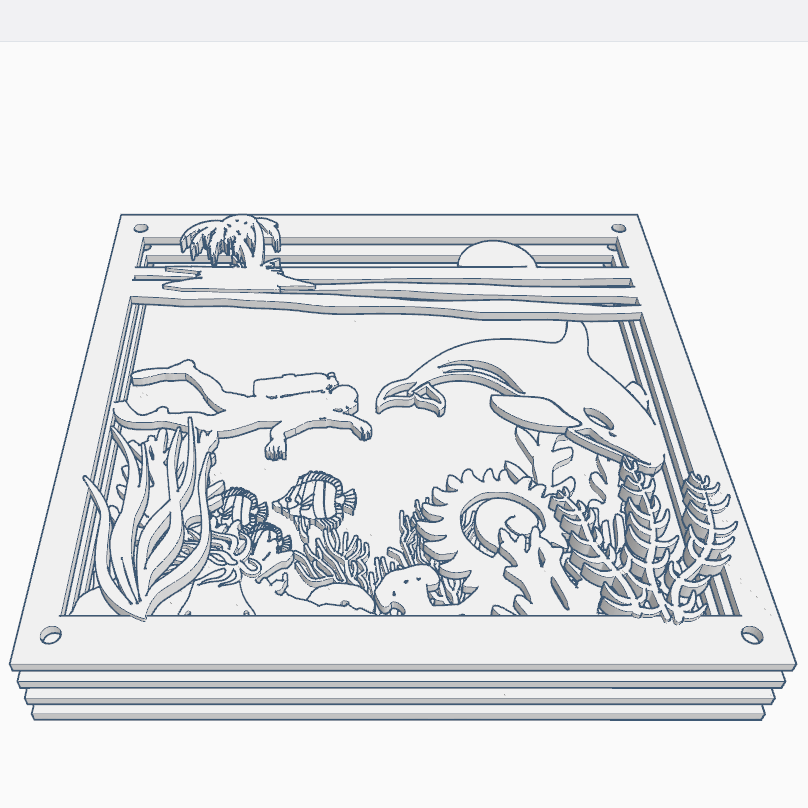 Free STL file Ocean 3D 🌊・3D printer design to download・Cults