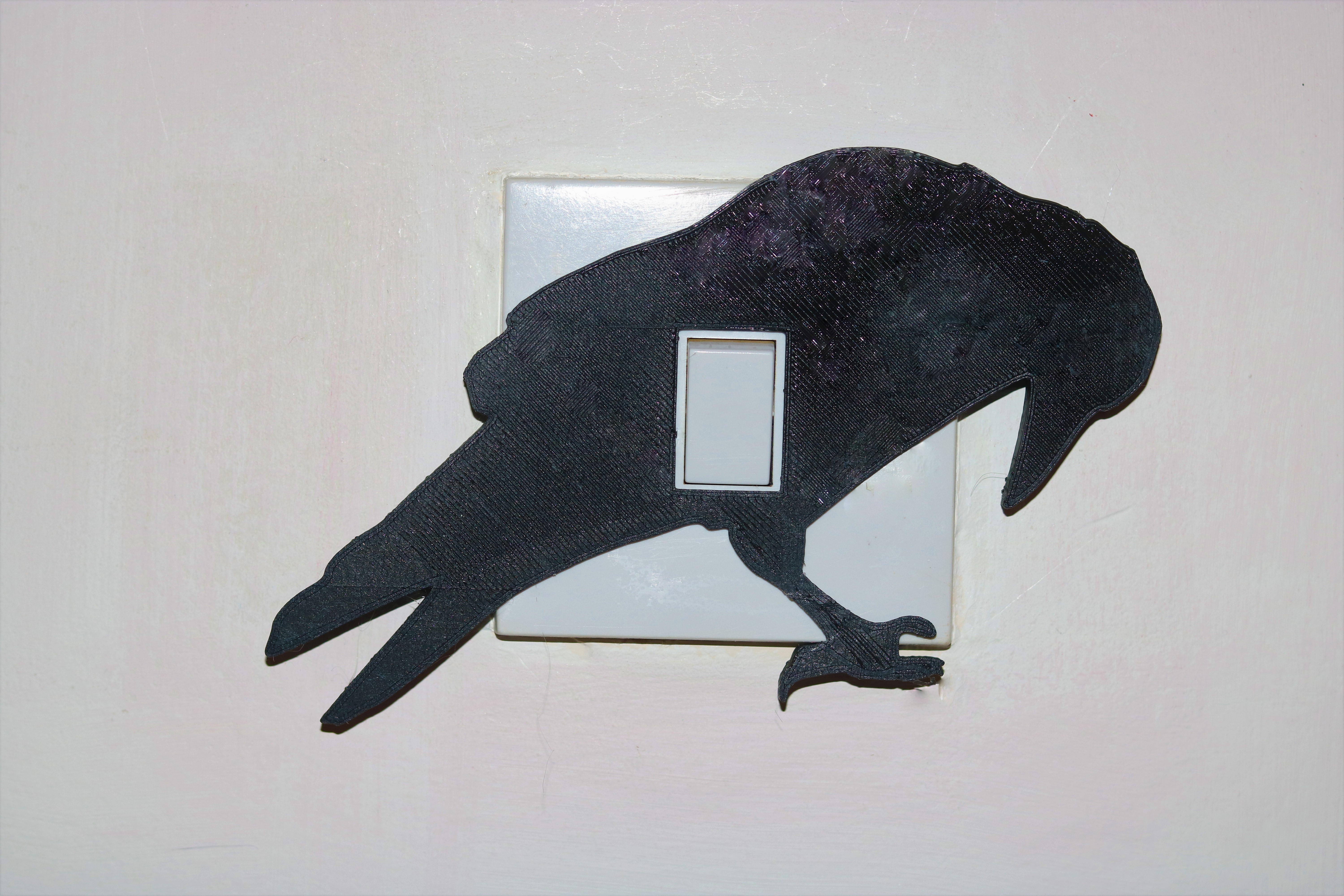3D file Raven light switch cover・Design to download and 3D print・Cults