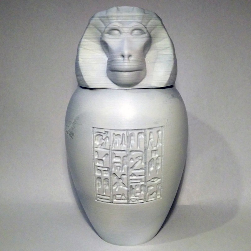 3D file Ancient Egyptian Canopic Jars 🫙・3D print design to download・Cults