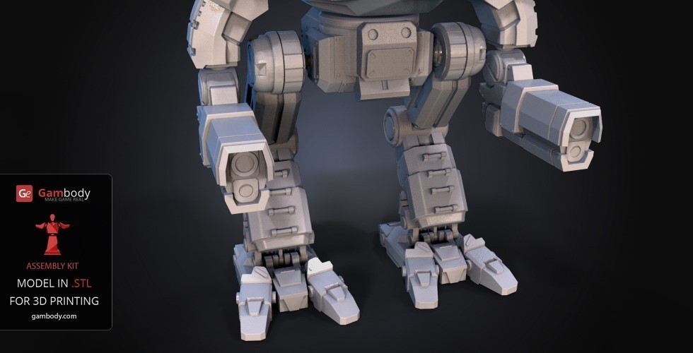 Free STL file FanArt Battletech Marauder 3D Model Assembly Kit 🤖・3D ...