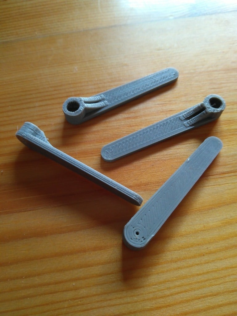 Free STL file Long arm for 9-gram servo・3D printable design to download ...