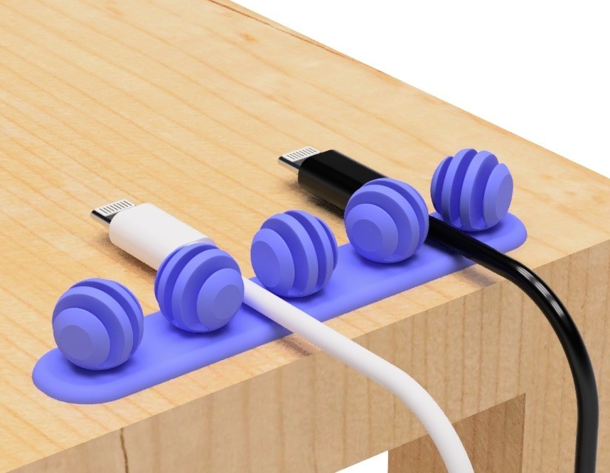 Free STL file USB cable holder (Honey spoon type) 💾・3D print model to ...