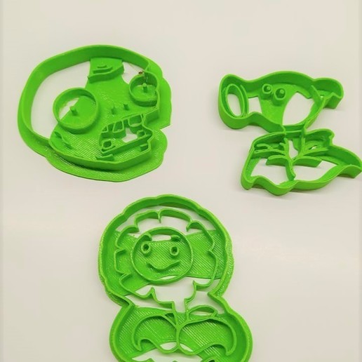 Download 3D printer designs cookie cutter (Pack x3) Plants vs Zombies