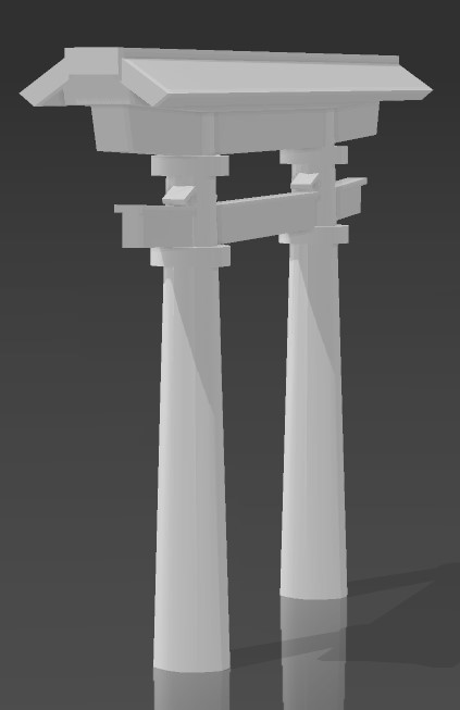 Файл STL Traditional Japanese arch 🇯🇵・Модель для загрузки и 3D печати・Cults