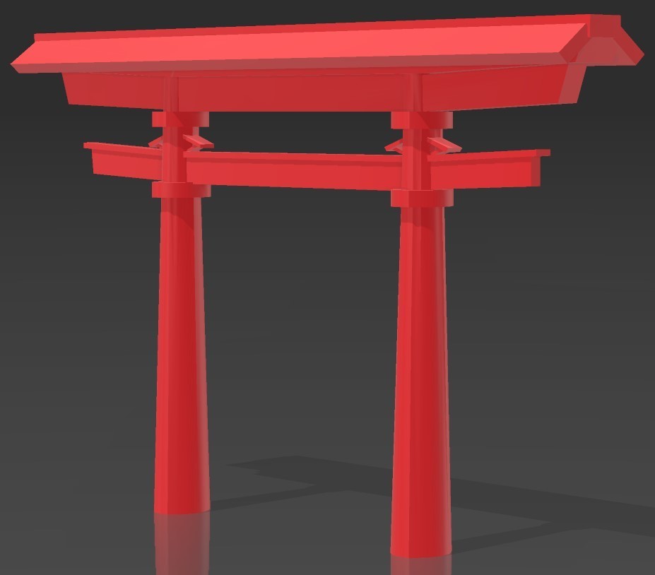 STL file Traditional Japanese arch 🇯🇵・Model to download and 3D print・Cults