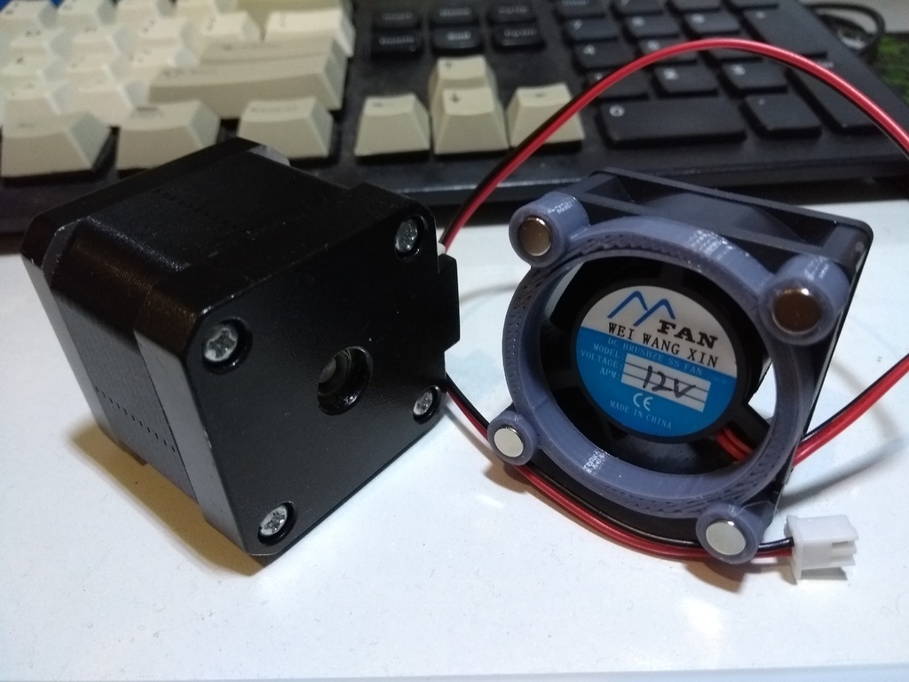Free 3D file 40mm fan mount for stepper motors・3D print design to download・Cults
