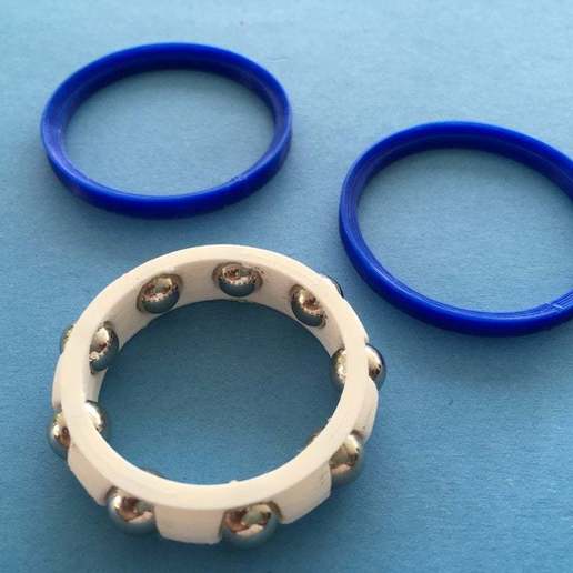 Download STL file Ender 3 _ spool bearings including steel balls • 3D