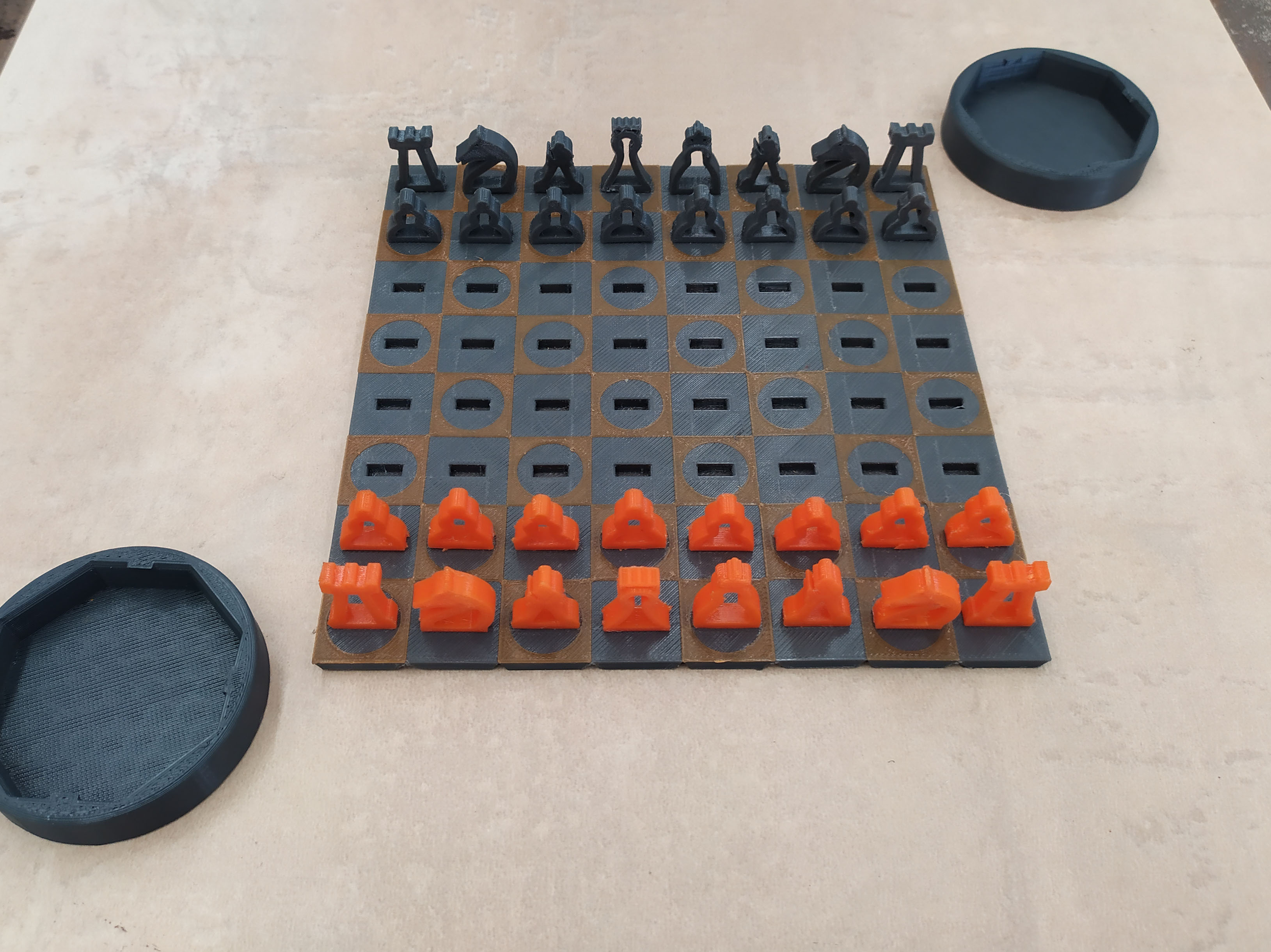 3D file Chess Set Easy to carry・3D printing template to download・Cults