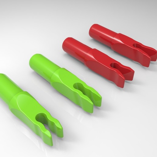 Download STL file 4 Arrow Nock Types • Object to 3D print ・ Cults