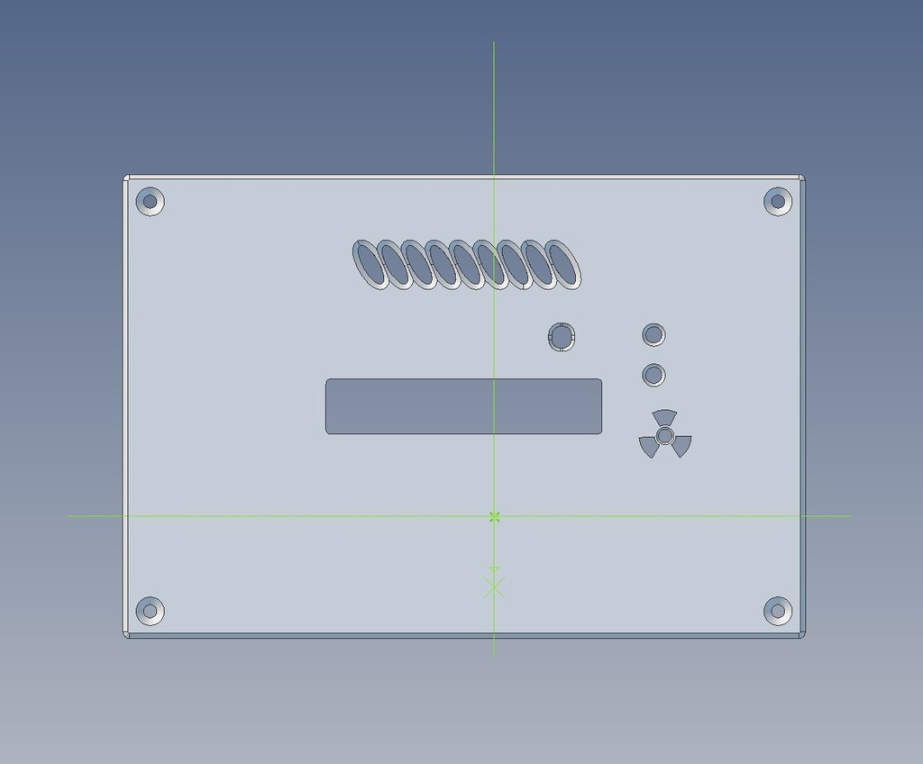 Geiger Panel Бесплатный STL файл Panel-enclosure for new SMD-based geiger counter by ...