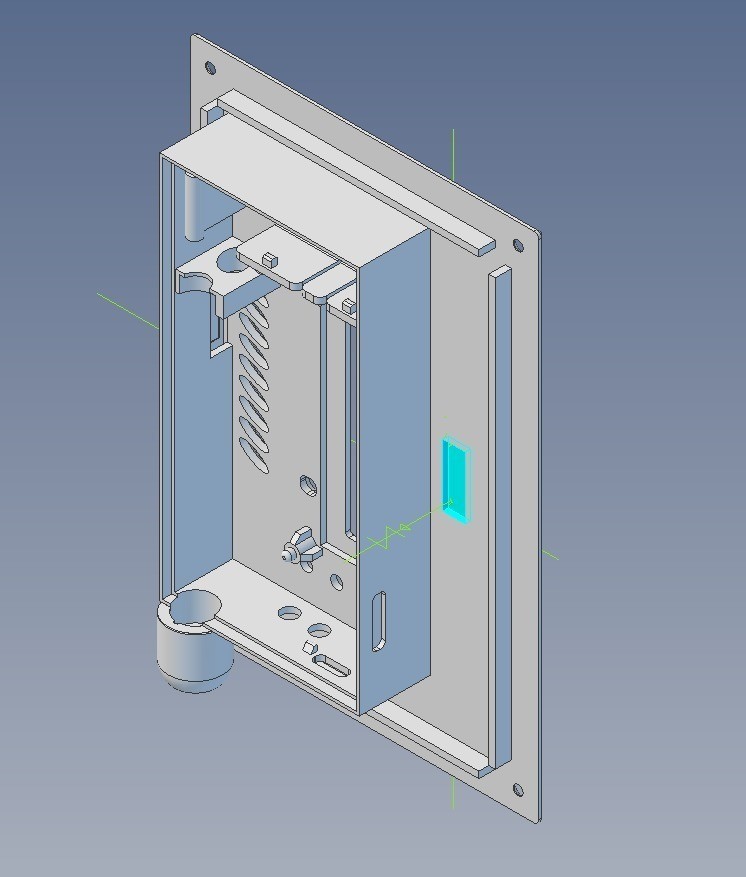 Geiger Panel Бесплатный STL файл Panel-enclosure for new SMD-based geiger counter by ...