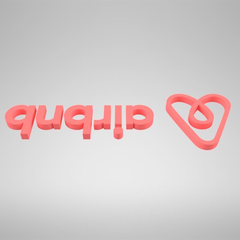 STL-Datei Airbnb logo 🎨・Modell zum Herunterladen und 3D-Drucken・Cults