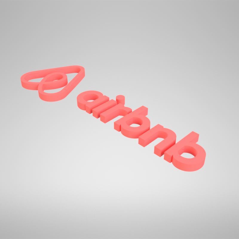 STL-Datei Airbnb logo 🎨・Modell zum Herunterladen und 3D-Drucken・Cults