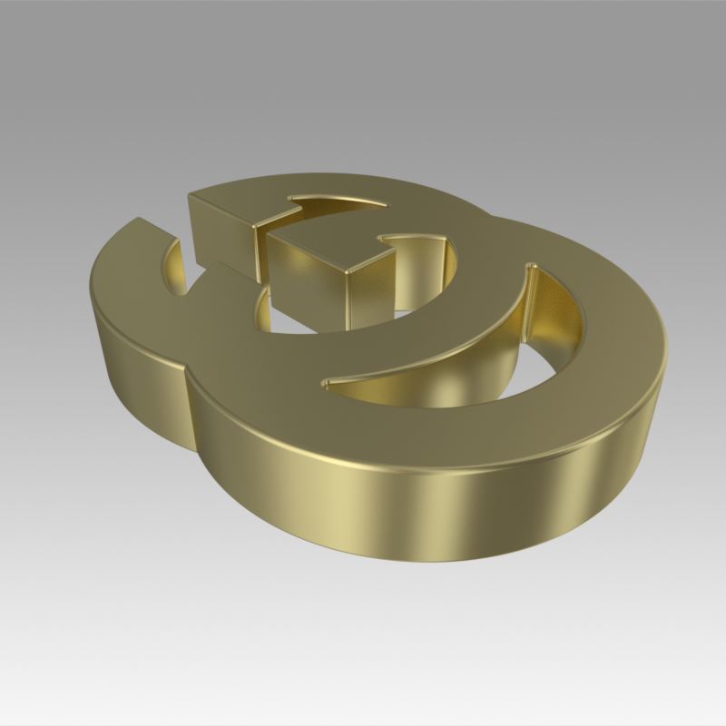 STL file Gucci logo 👜・3D print design to download・Cults