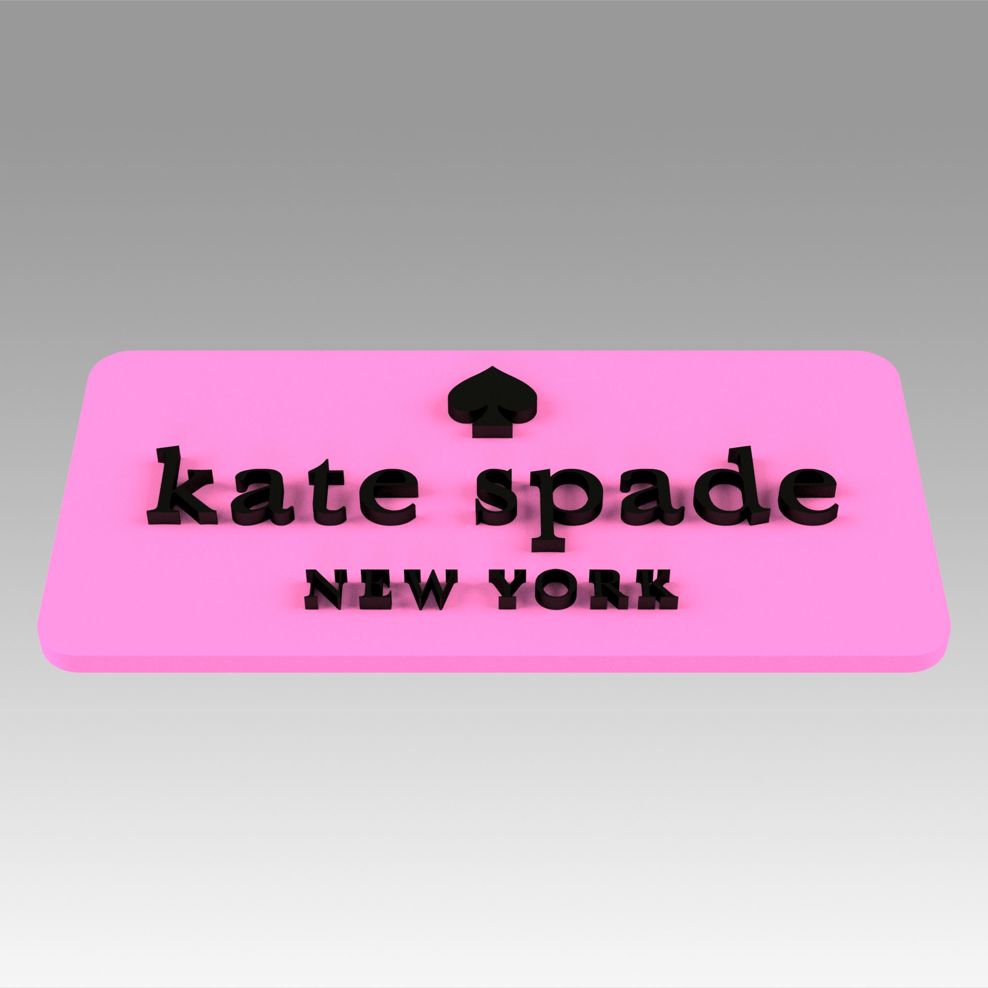 STLDatei Kate Spade Logo Logotyp Mode 💍・3Ddruckbares Modell zum