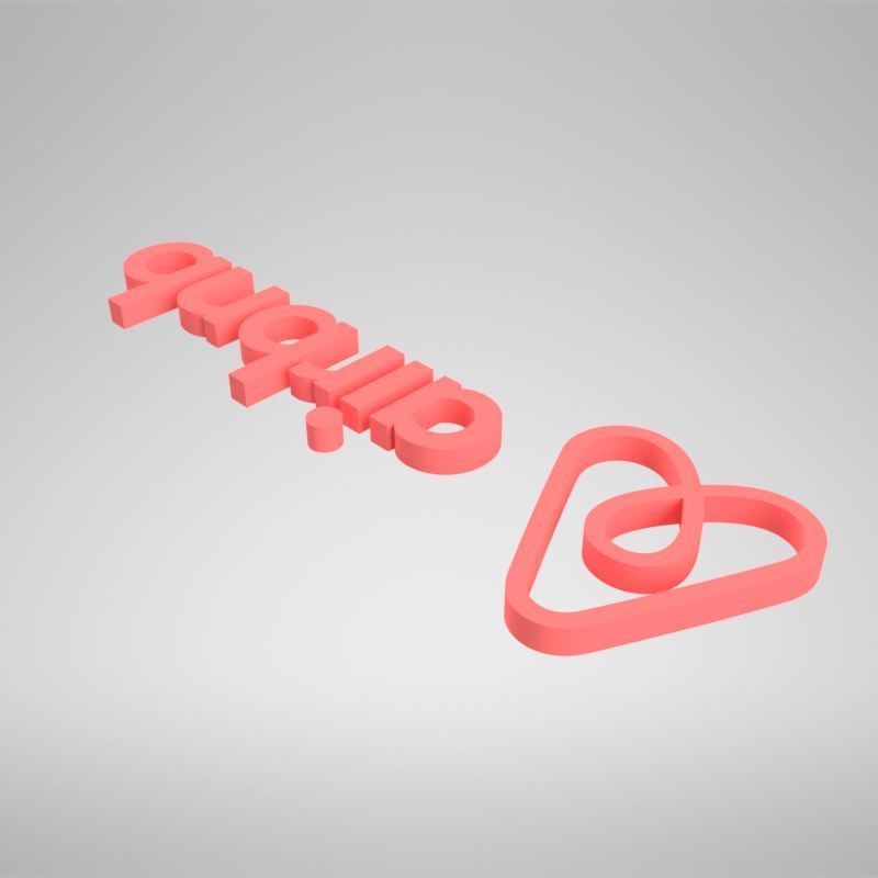 STL-Datei Airbnb logo 🎨・Modell zum Herunterladen und 3D-Drucken・Cults