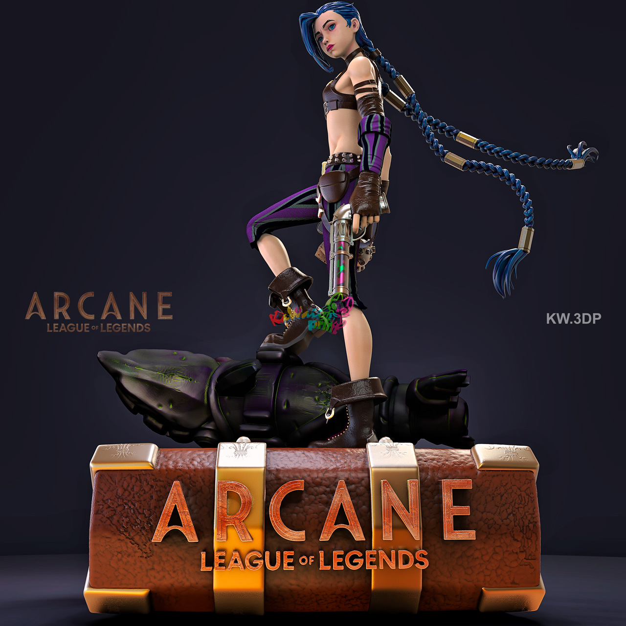 Archivo 3D Arcane Jinx 🎬・Modelo para descargar y imprimir en 3D・Cults