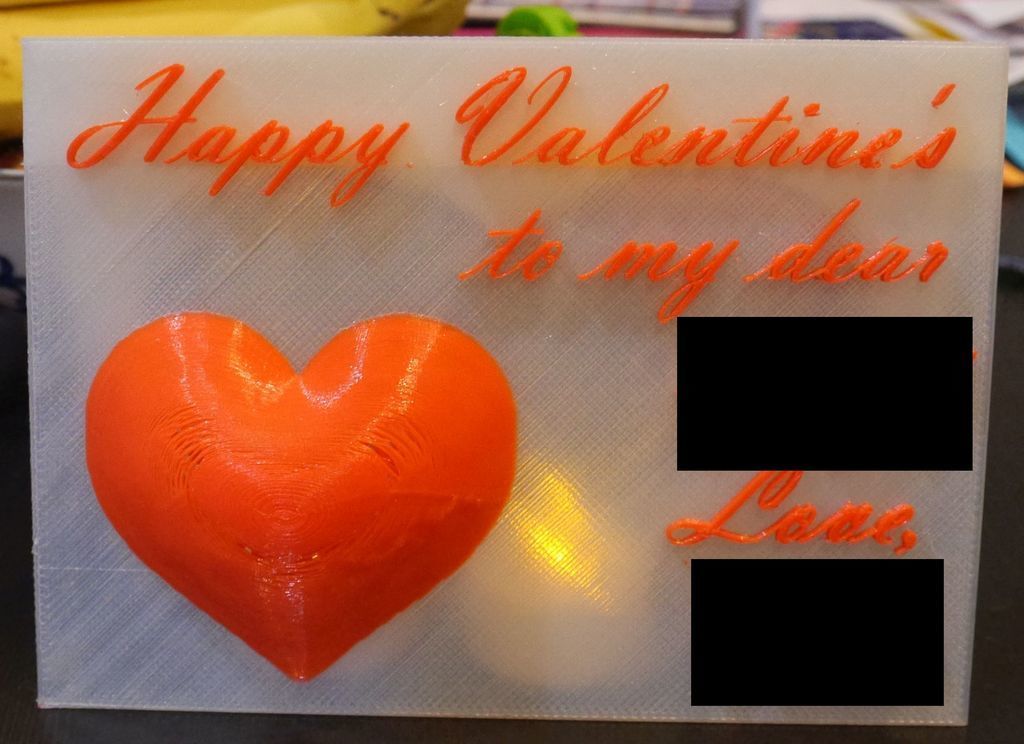 Free STL file Valentine's Day card・3D printer design to download・Cults