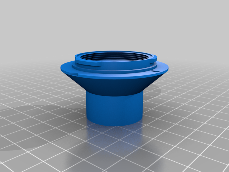 Free STL file Micro fourthirds to microscope monocular adapter・3D