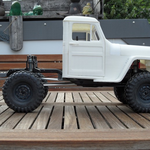 Download STL file RC Body Jeep Station Wagon Pickup scale crawler 1/10